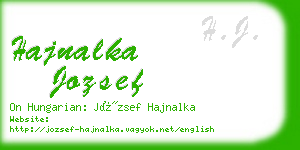 hajnalka jozsef business card